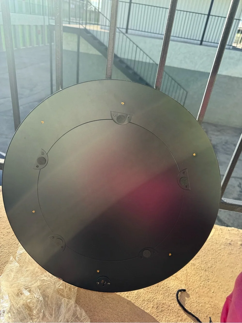 Round Silver Decorative Mirrors